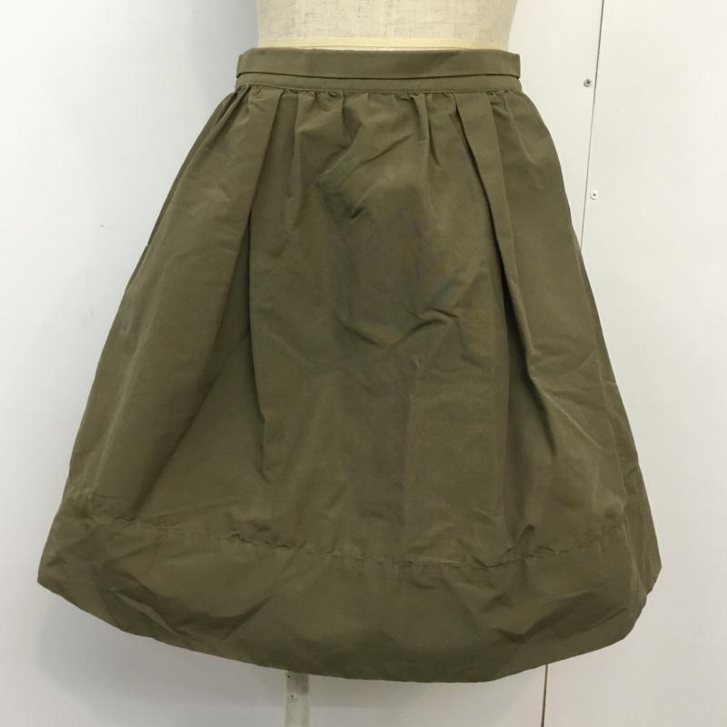 ロペピクニック ROPE  PICNIC スカート ひざ丈スカート フレアスカート 36 無地 カーキ / カーキ /  レディース USED 古着 中古 10045983