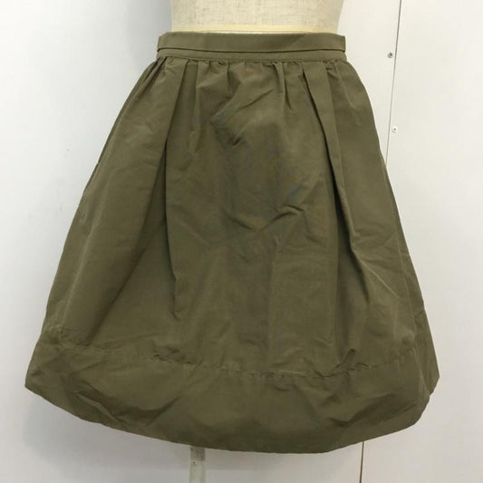 ロペピクニック ROPE  PICNIC スカート ひざ丈スカート フレアスカート 36 無地 カーキ / カーキ /  レディース USED 古着 中古 10045983