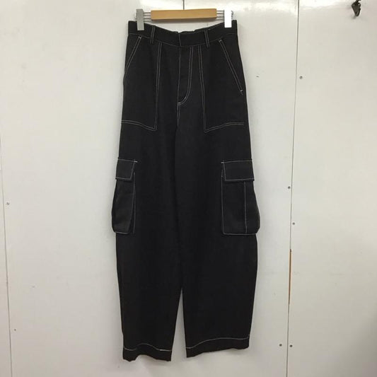 スライ SLY パンツ ワークパンツ、ペインターパンツ 030GAZ31-3890 MANNISH STRAIGHT CARGO PT 1 無地 黒 / ブラック /  レディース USED 古着 中古 10137826