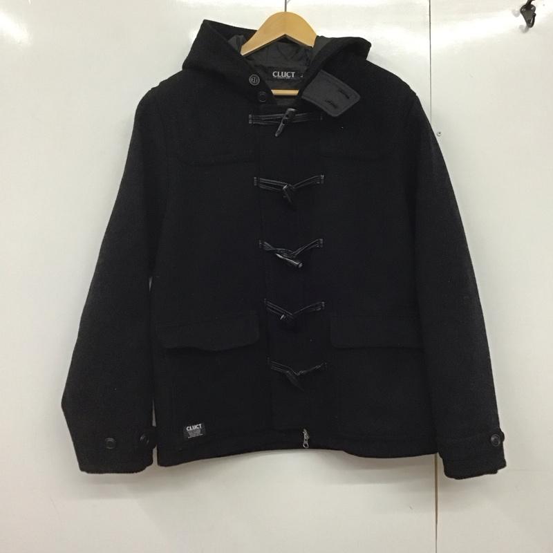 クラクト CLUCT コート コート一般 ダッフルコート ショートコート アウター ジップアップ L 無地 黒 / ブラック /  メンズ USED 古着 中古 10140744