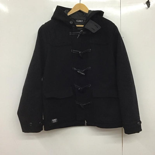 クラクト CLUCT コート コート一般 ダッフルコート ショートコート アウター ジップアップ L 無地 黒 / ブラック /  メンズ USED 古着 中古 10140744