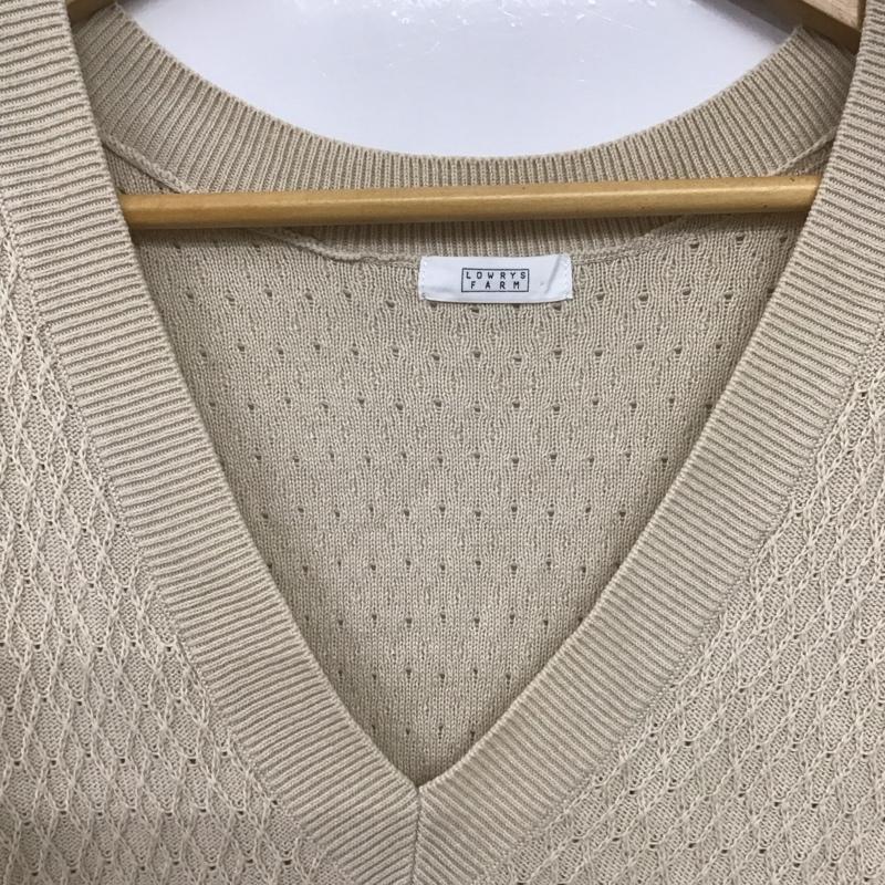 ローリーズファーム LOWRYS FARM ベスト ベスト FREE 無地 ベージュ / ベージュ /  レディース USED 古着 中古 10144556