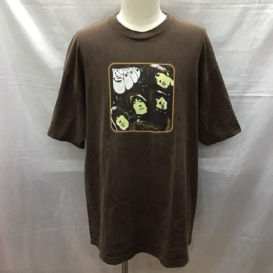 古着 USED Tシャツ 半袖 半袖カットソー プリントTシャツ クルーネックカットソー バンドT 00s beatles rubbersoul XL プリント 茶 / ブラウン /  メンズ USED 古着 中古 10118417