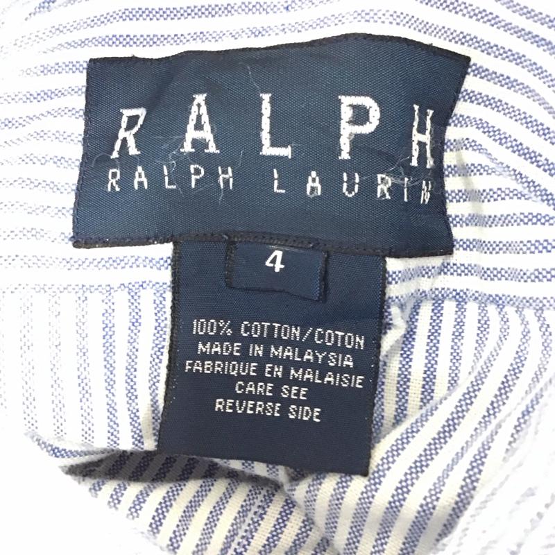 ラルフローレン RALPHLAUREN シャツ、ブラウス 長袖 長袖シャツ カラーシャツ ポケットシャツ 長袖カットソー ストライプシャツ 4 ロゴ、文字 マルチカラー / マルチカラー /  メンズ USED 古着 中古 10114638