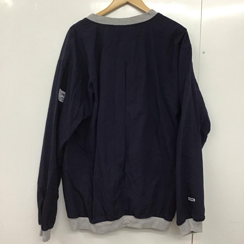古着 USED トレーナー 長袖 長袖トレーナー スウェット Vネック プルオーバー XL ロゴ、文字 紺 / ネイビー /  メンズ USED 古着 中古 10142622