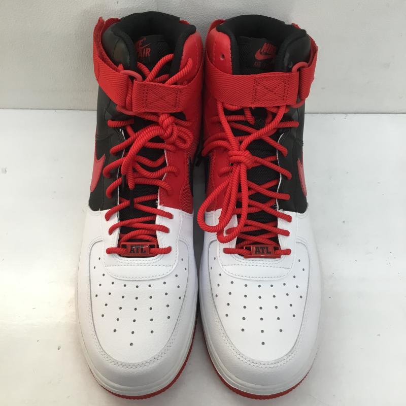 ナイキ NIKE スニーカー スニーカー AIR FORCE 1 HIGH 07 LV8 ATLANTA エアフォース 1 ハイ LV8 アトランタ BV7459-100 30.0cm ロゴ、文字 黒 / ブラック / X 白 / ホワイト / X 赤 / レッド /  メンズ USED 古着 中古 10107073