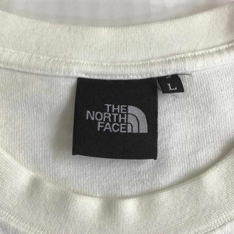 ザノースフェイス THE NORTH FACE カットソー 長袖 NT32042 ロングスリーブスリーブグラフィックTシャツ 長袖カットソー プリントTシャツ L ロゴ、文字 白 / ホワイト /  メンズ USED 古着 中古 10107122