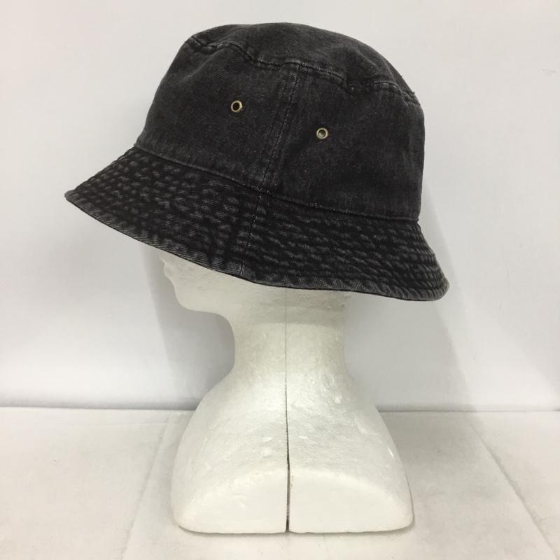 ニューハッタン newhattan 帽子 ハット バケットハット バケハ 無地 黒 / ブラック /  メンズ USED 古着 中古 10133095