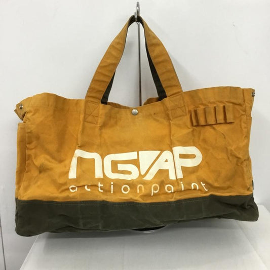 アベイシングエイプ A BATHING APE トートバッグ トートバッグ NGAP Wネーム 90s 90年代 ロゴ、文字 橙 / オレンジ / X カーキ / カーキ /  メンズ USED 古着 中古 10149898