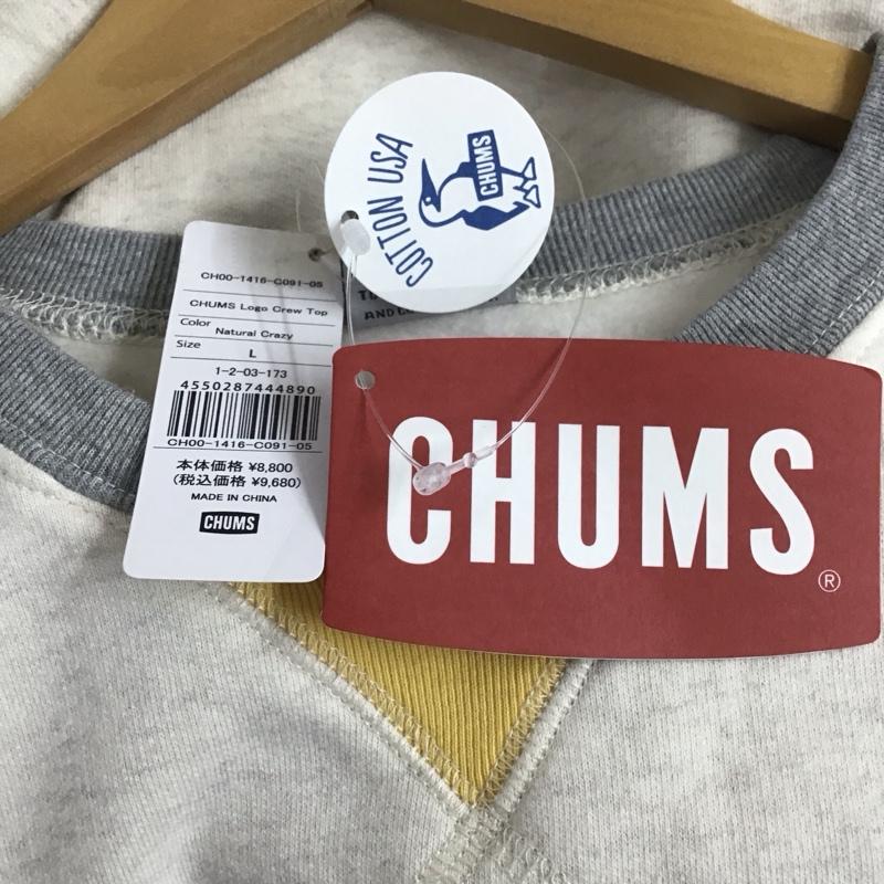 チャムス CHUMS トレーナー 長袖 長袖トレーナー スウェット クルーネック プルオーバー L ロゴ、文字 マルチカラー / マルチカラー /  メンズ USED 古着 中古 10129027