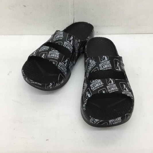 テリック TELIC サンダル サンダル HYSTERIC GLAMOUR ヒステリックグラマー L ロゴ、文字 黒 / ブラック /  メンズ USED 古着 中古 10134254