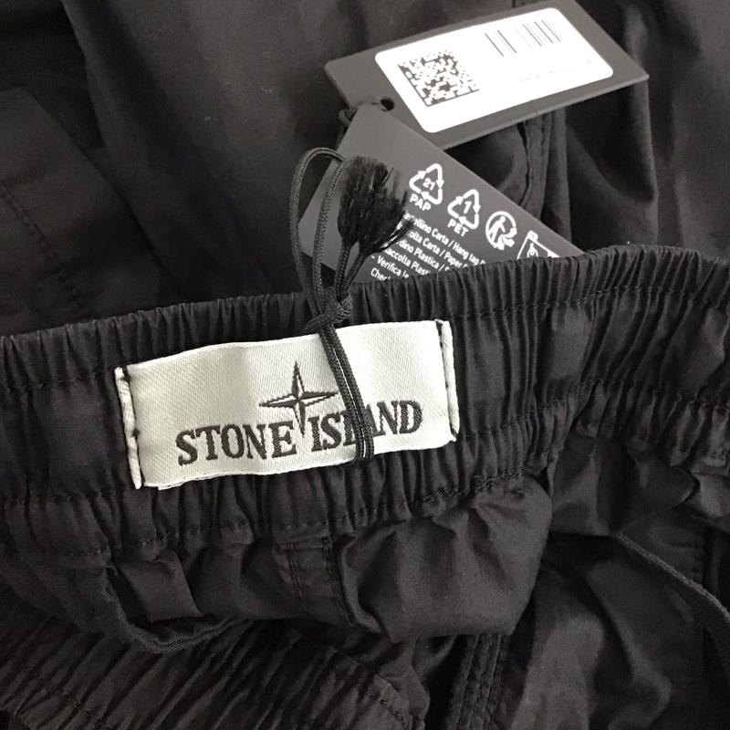 ストーンアイランド STONE ISLAND パンツ ワークパンツ、ペインターパンツ ワークパンツ ワイドパンツ カジュアルパンツ ミリタリーパンツ 34 無地 黒 / ブラック /  メンズ USED 古着 中古 10116636