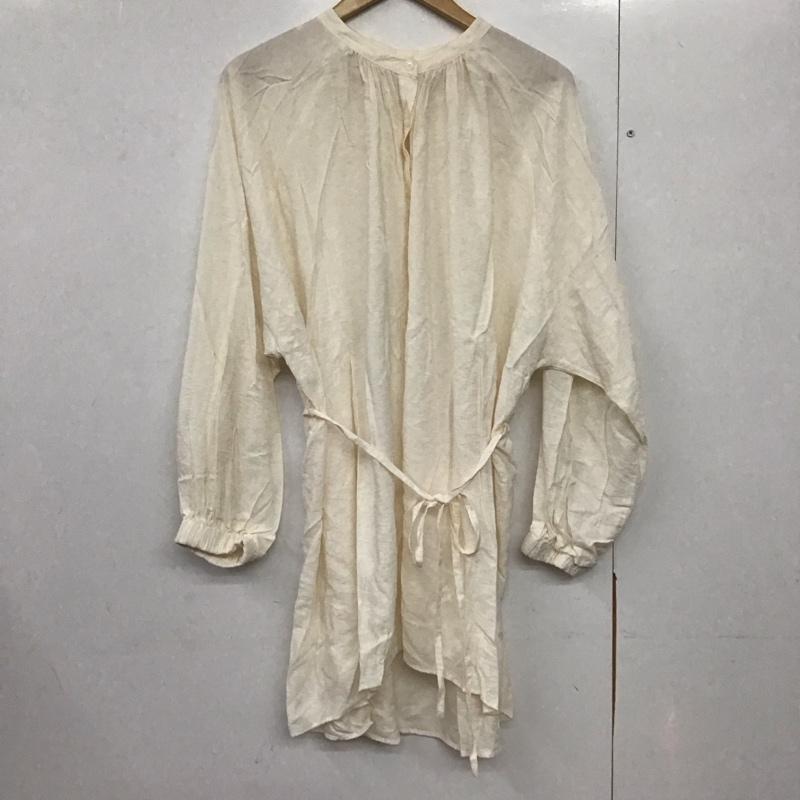 ローリーズファーム LOWRYS FARM シャツ、ブラウス 長袖 FREE 無地 アイボリー / アイボリー /  レディース USED 古着 中古 10143993