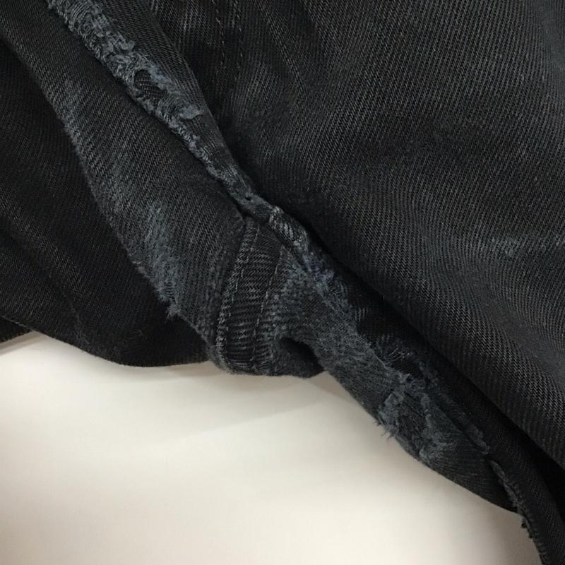 リーバイストラウスアンドコー Levi Strauss & co. パンツ デニム、ジーンズ デニムパンツ スリムパンツ カジュアルパンツ 90s ユーロ スペイン製 33インチ 無地 黒 / ブラック /  メンズ USED 古着 中古 10137502