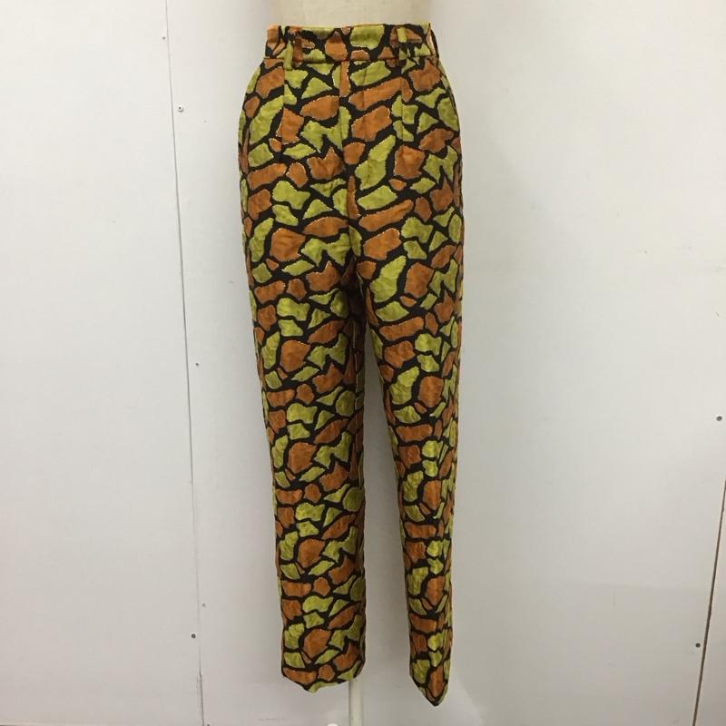 スローバイスライ THROW by SLY パンツ ワークパンツ、ペインターパンツ 030ea031-6070 GIRAFFEJACQARDTAPEREDパンツ カジュアルパンツ 0 総柄 マルチカラー / マルチカラー /  レディース USED 古着 中古 10113832