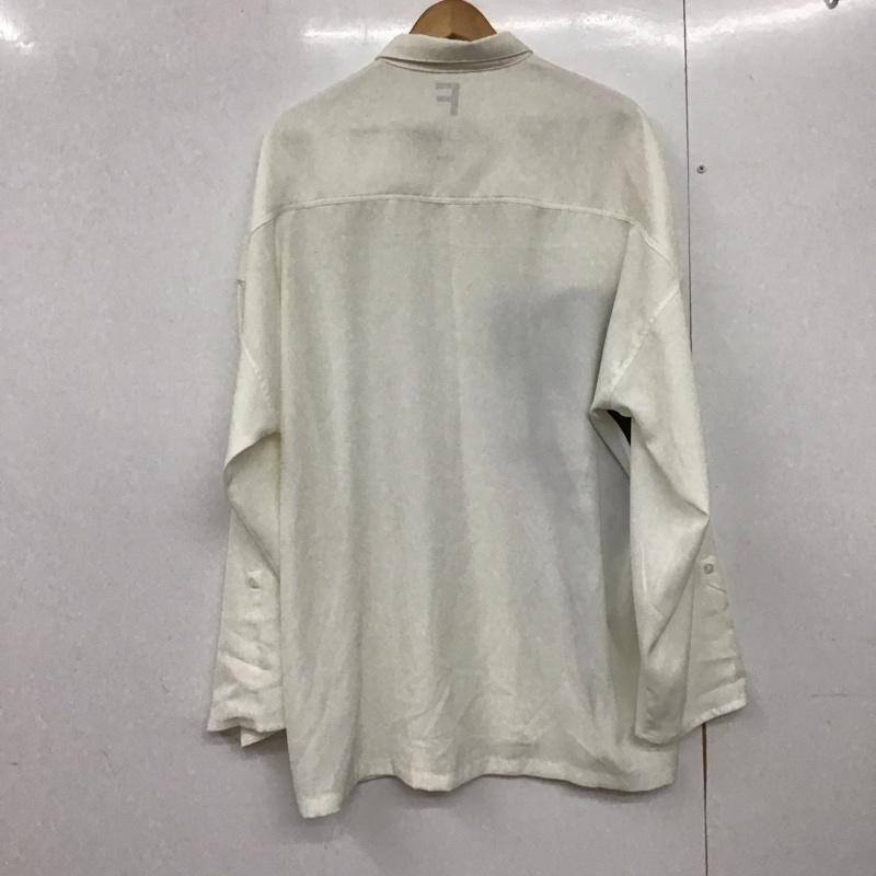 エーエフワイエフ AFYF シャツ、ブラウス 長袖 長袖シャツ プリントシャツ ストレッチシャツ プリント 白 / ホワイト /  メンズ USED 古着 中古 10143239