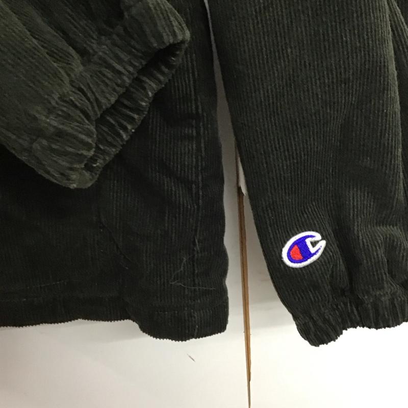 チャンピオン Champion ジャケット、上着 ジャケット、ブレザー c8-j604 コーデュロイコーチジャケット カジュアルジャケット アウター XL ロゴ、文字 カーキ / カーキ /  メンズ USED 古着 中古 10141743