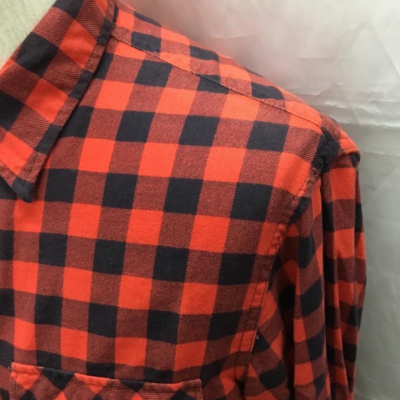 デニムアンドサプライラルフローレン DENIM & SUPPLYRALPHLAUREN シャツ、ブラウス 長袖 ワークシャツ コットン S チェック 黒 / ブラック / X 赤 / レッド /  メンズ USED 古着 中古 10109264