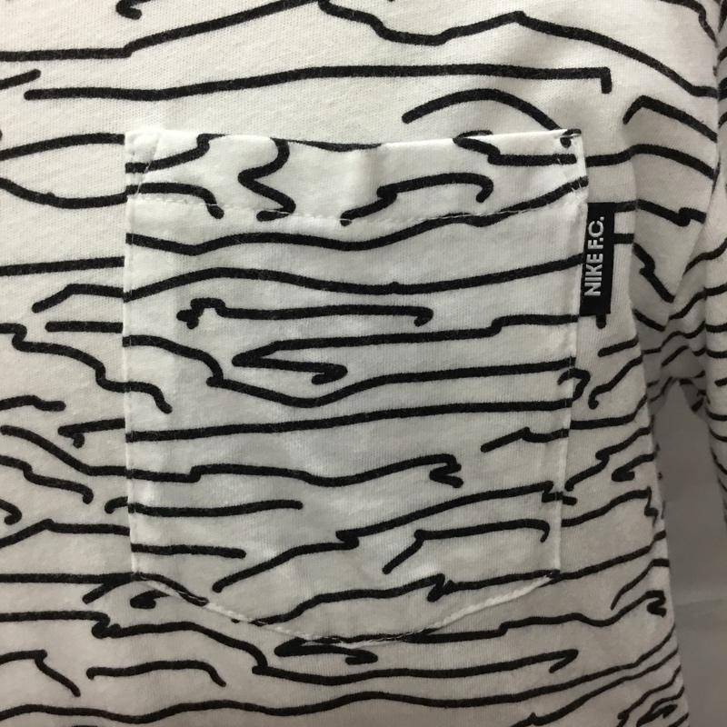 ナイキ NIKE Tシャツ 半袖 半袖カットソー プリントTシャツ クルーネックカットソー スポーツウェア M プリント 白 / ホワイト / X 黒 / ブラック /  メンズ USED 古着 中古 10109462