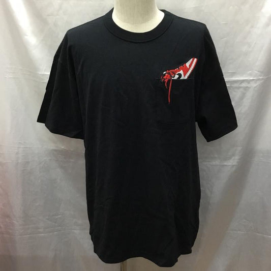 エアジョーダン AIR JORDAN Tシャツ 半袖 do1928-010 半袖カットソー プリントTシャツ クルーネックカットソー XXL ロゴ、文字 黒 / ブラック /  メンズ USED 古着 中古 10114109