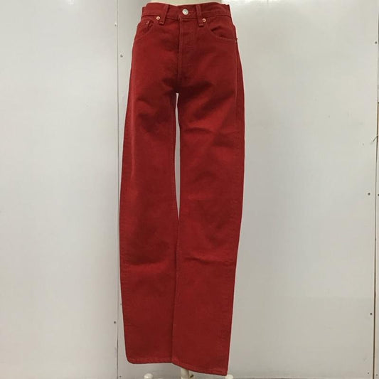 リーバイス Levi s パンツ デニム、ジーンズ 501 0651 ボタンフライ W27 L34 USA製 27インチ 無地 赤 / レッド /  レディース USED 古着 中古 10116486