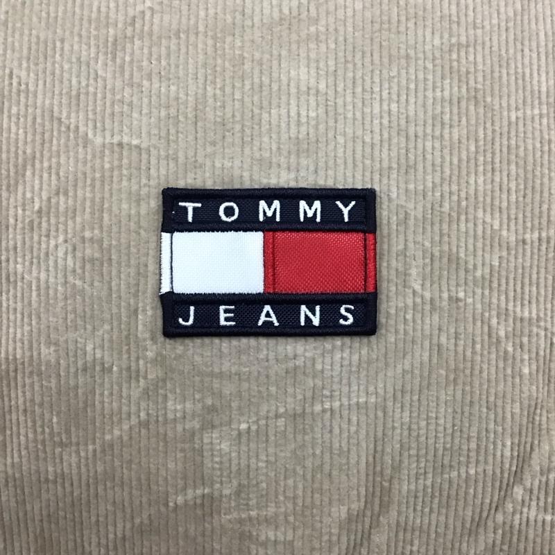 トミー ジーンズ TOMMY JEANS カットソー 長袖 長袖カットソー クルーネックカットソー ロングスリーブカットソー コーデュロイ M ロゴ、文字 ベージュ / ベージュ /  メンズ USED 古着 中古 10124326