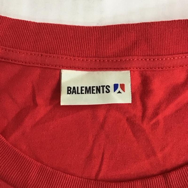 バレモン Balements Tシャツ 半袖 半袖カットソー プリントTシャツ クルーネックカットソー Balenciaga Vetements XL ロゴ、文字 赤 / レッド /  メンズ USED 古着 中古 10115293