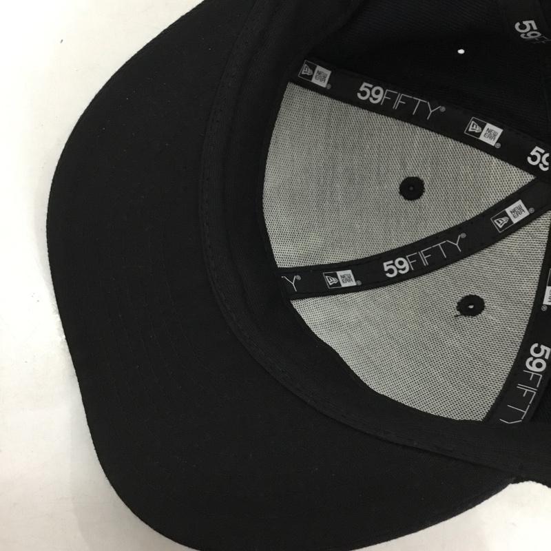 ニューエラ NEW ERA 帽子 キャップ NY ニューヨークヤンキース 59FIFTY 58.7cm ロゴ、文字 紺 / ネイビー /  メンズ USED 古着 中古 10145789