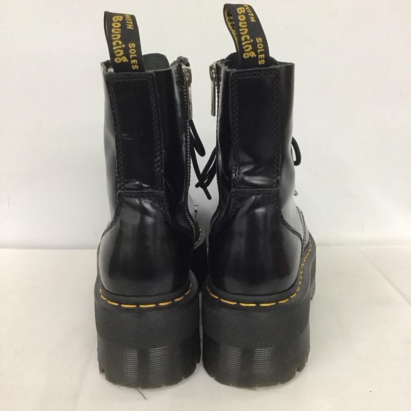 ドクターマーチン Dr.Martens ブーツ 一般 25566001 JADON MAX サイドファスナー 厚底 箱有 UK5 US：7 無地 黒 / ブラック /  レディース USED 古着 中古 10135290
