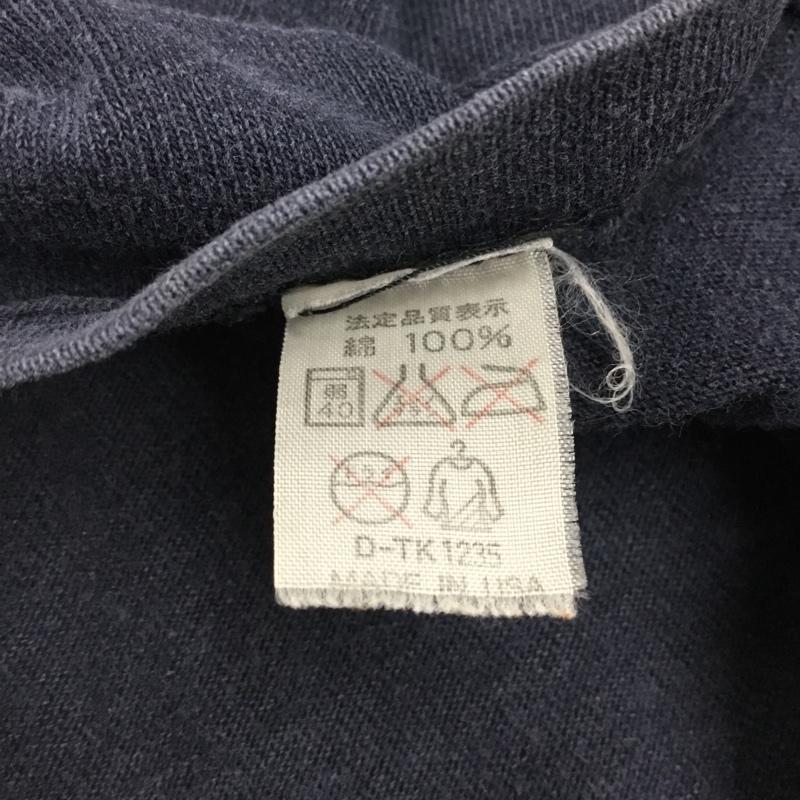 アディダス adidas Tシャツ 半袖 半袖カットソー プリントTシャツ クルーネックカットソー ロゴ、文字 紺 / ネイビー /  メンズ USED 古着 中古 10115769