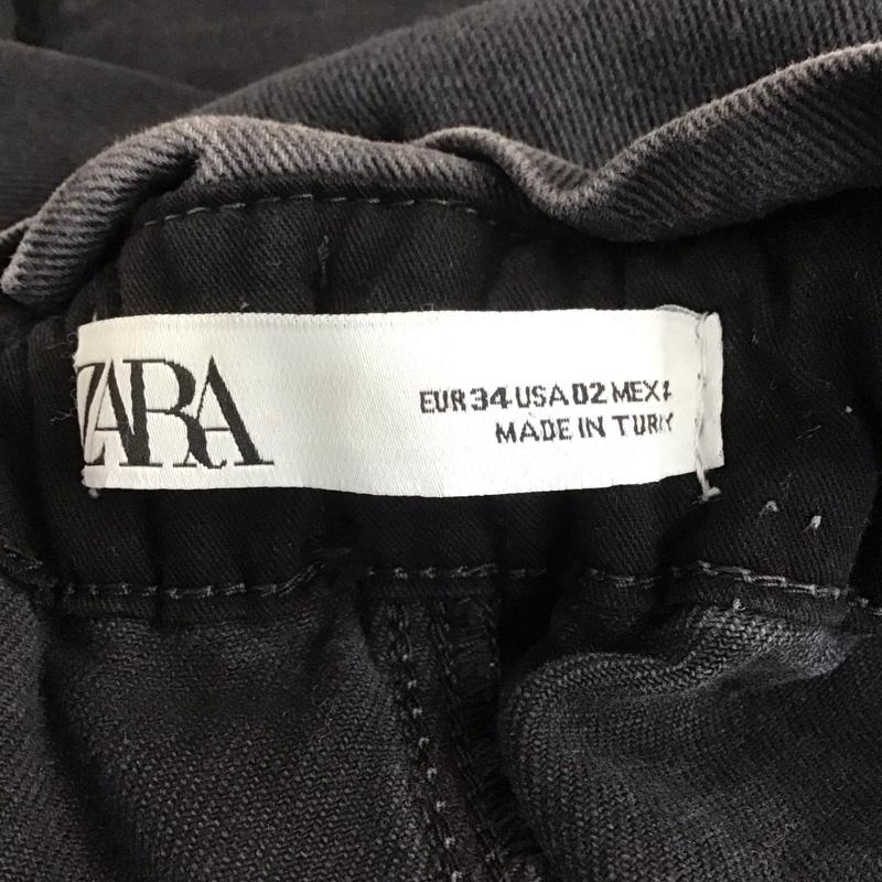ザラ ZARA パンツ デニム、ジーンズ 5862 059 800 ハイウエスト 無地 黒 / ブラック /  レディース USED 古着 中古 10109723