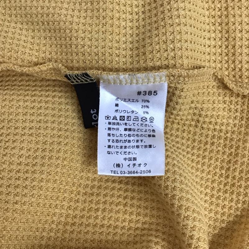 メルロー merlot ワンピース ロングスカート ワッフル サーマル 長袖 前開き 無地 黄 / イエロー /  レディース USED 古着 中古 10114970