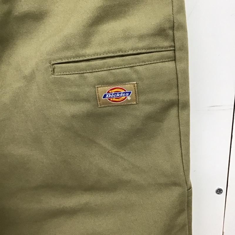 ディッキーズ Dickies パンツ ワークパンツ、ペインターパンツ ワークパンツ ワイドパンツ カジュアルパンツ チノパン 34インチ 無地 ベージュ / ベージュ /  メンズ USED 古着 中古 10149583