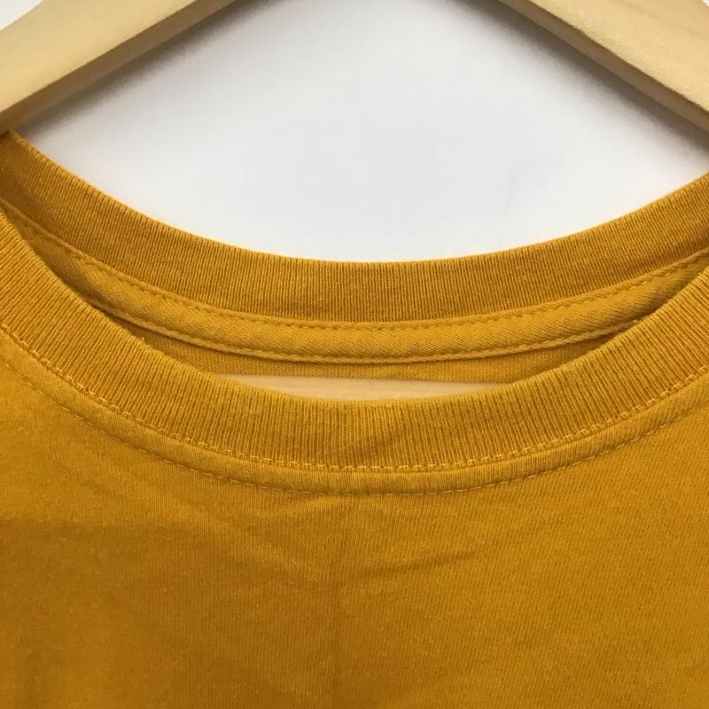 パタゴニア patagonia Tシャツ 半袖 半袖カットソー プリントTシャツ クルーネックカットソー S ロゴ、文字 黄 / イエロー /  メンズ USED 古着 中古 10130475