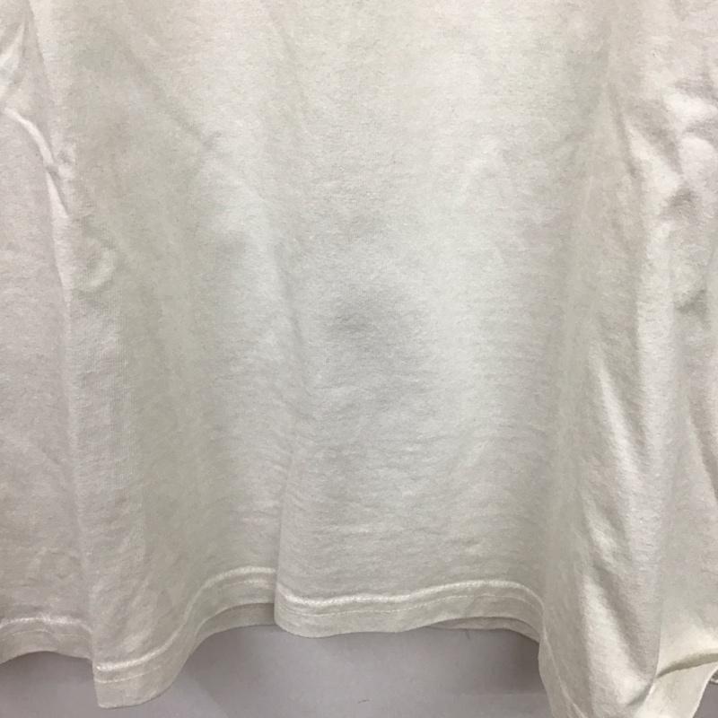 デンハム DENHAM Tシャツ 半袖 半袖カットソー プリントTシャツ クルーネックカットソー S プリント 白 / ホワイト /  メンズ USED 古着 中古 10130942