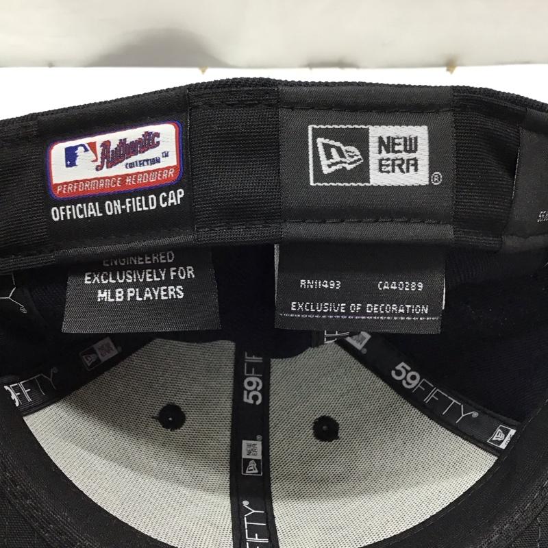 ニューエラ NEW ERA 帽子 キャップ 59FIFTY NY MLB ニューヨーク ヤンキース ロゴ、文字 紺 / ネイビー /  メンズ USED 古着 中古 10120896