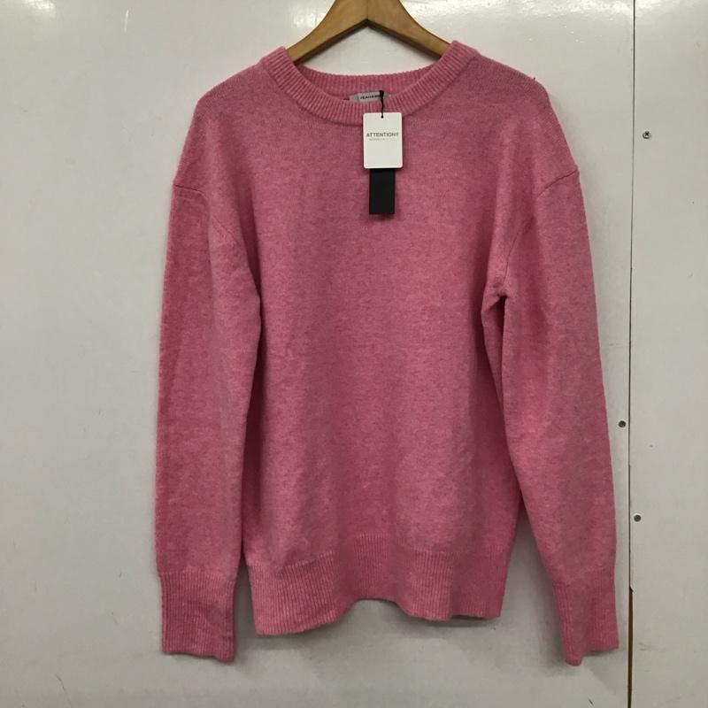 ジーナシス JEANASIS ニット、セーター 長袖 長袖ニットカットソー クルーネック セーター FREE 無地 桃 / ピンク /  レディース USED 古着 中古 10132107