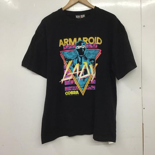 古着 USED Tシャツ 半袖 半袖カットソー プリントTシャツ クルーネックカットソー 墓場の画廊 XL プリント 黒 / ブラック /  メンズ USED 古着 中古 10138549