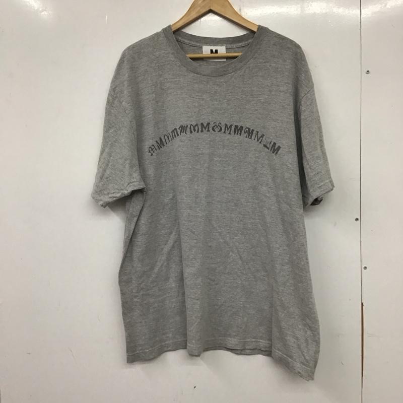 エム M Tシャツ 半袖 XL ロゴ、文字 X プリント 灰 / グレー /  メンズ USED 古着 中古 10138208