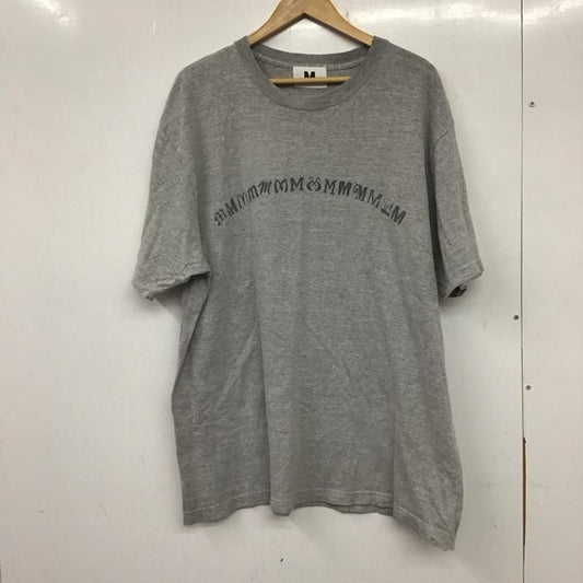 エム M Tシャツ 半袖 XL ロゴ、文字 X プリント 灰 / グレー /  メンズ USED 古着 中古 10138208