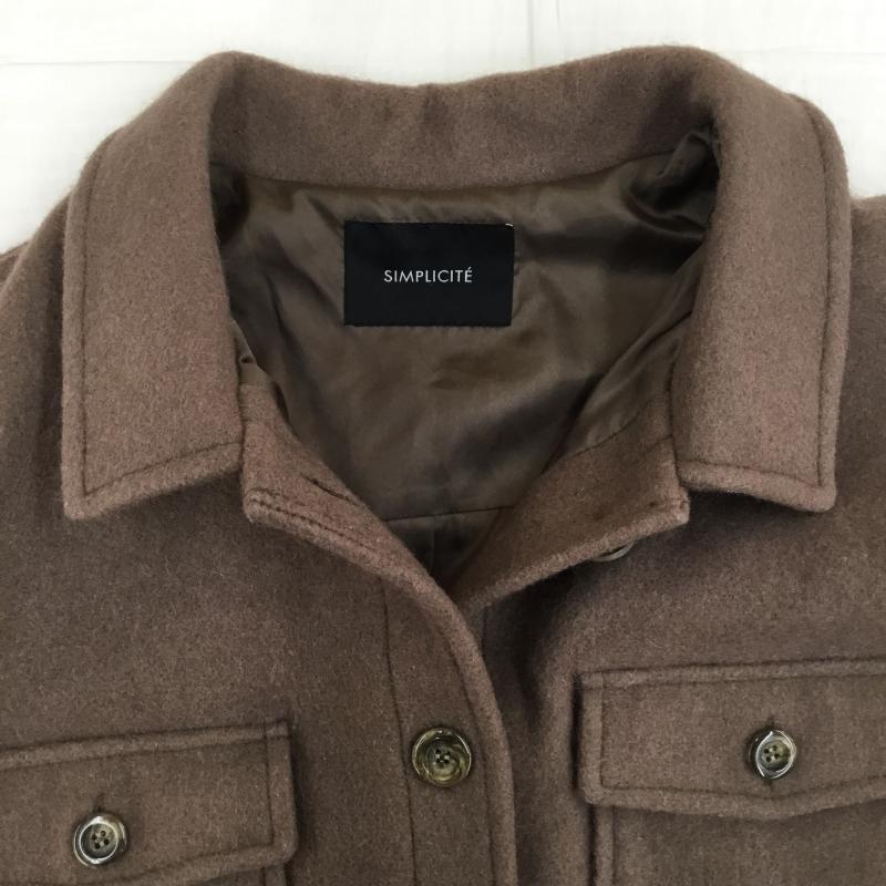 シンプリシテェ Simplicite コート コート一般 20-020-700-6040 FREE 無地 ダークブラウン / ダークブラウン /  レディース USED 古着 中古 10142535