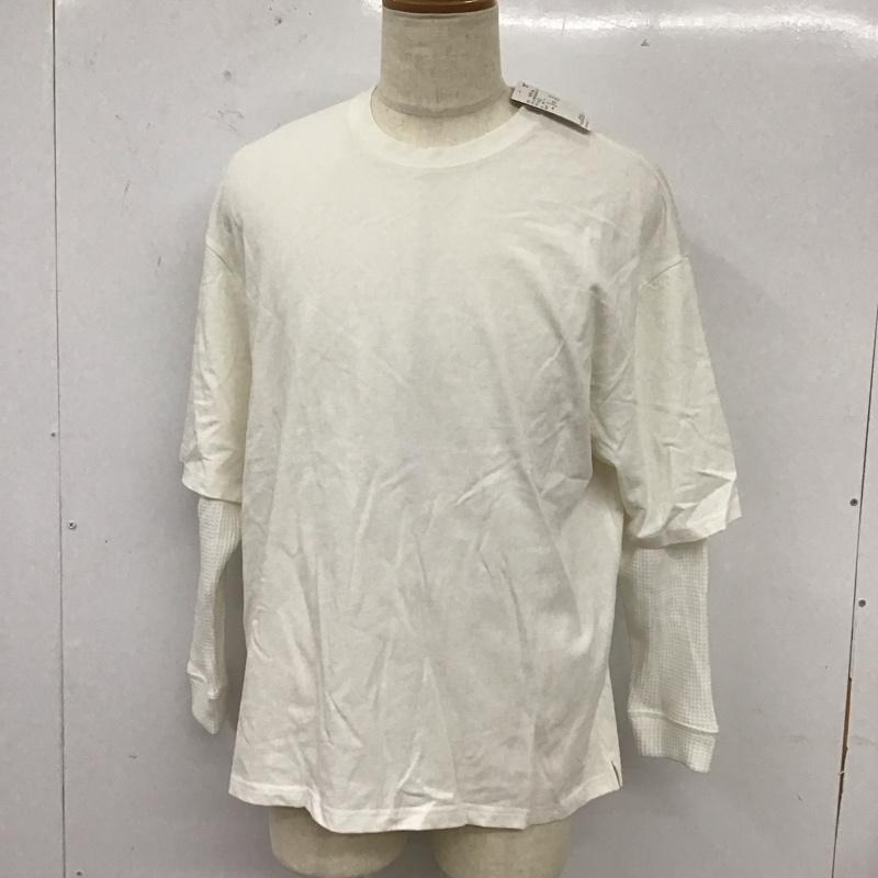 インヘリット INHERIT カットソー 長袖 長袖 L 無地 白 / ホワイト /  メンズ USED 古着 中古 10112699