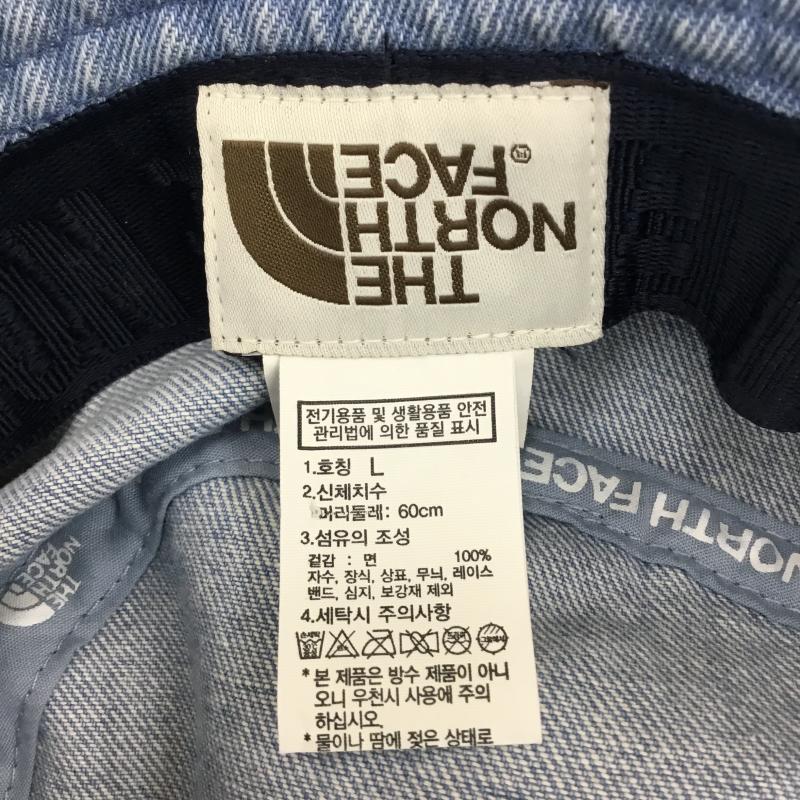 ザノースフェイス THE NORTH FACE 帽子 ハット デニム生地　バケットハット　NE3HQ00M FREE ロゴ、文字 青 / ブルー /  メンズ USED 古着 中古 10135650