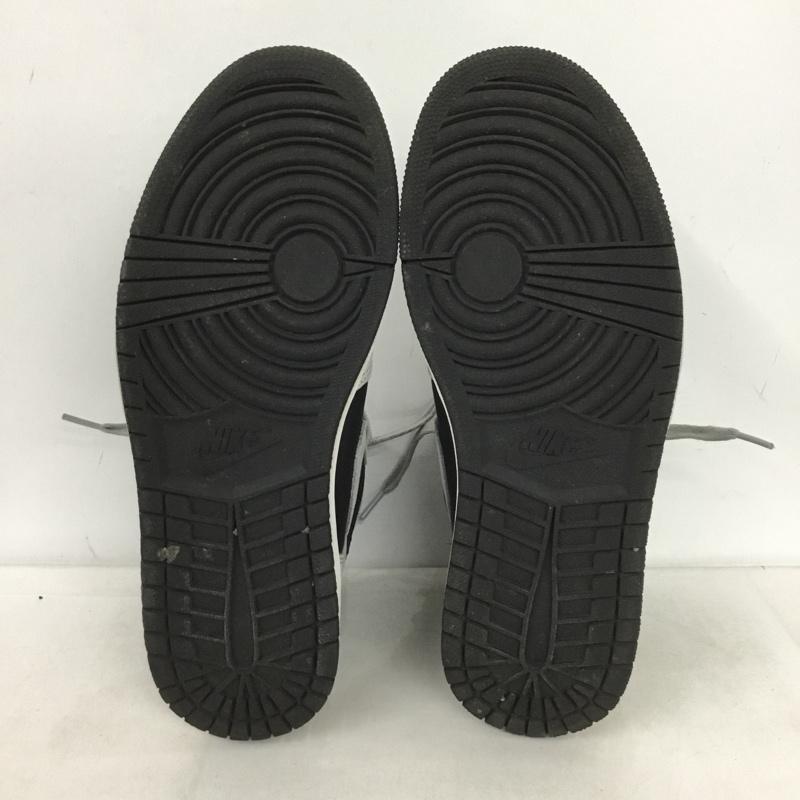 ナイキ NIKE スニーカー スニーカー 55588-035 AIR JORDAN 1 RETRO HIGH OG 27.5cm 27.5cm ロゴ、文字 黒 / ブラック / X 灰 / グレー /  メンズ USED 古着 中古 10149891