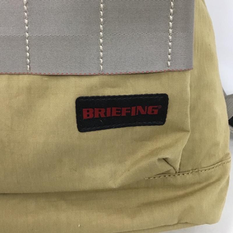 ブリーフィング BRIEFING リュックサック、デイパック リュックサック、デイバッグ ロゴ、文字 ベージュ / ベージュ /  メンズ USED 古着 中古 10136975