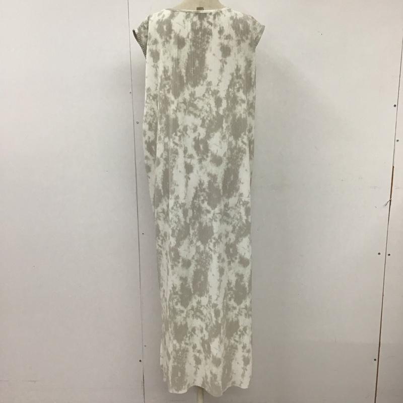 デュラス DURAS ワンピース ロングスカート D1720205 細プリーツ ノースリーブ サイドスリット FREE  灰 / グレー /  レディース USED 古着 中古 10116782