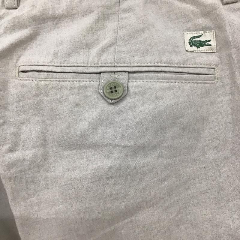 ラコステ LACOSTE パンツ チノパン チノパン ワイドパンツ カジュアルパンツ ストレートパンツ 無地 ベージュ / ベージュ /  メンズ USED 古着 中古 10111633