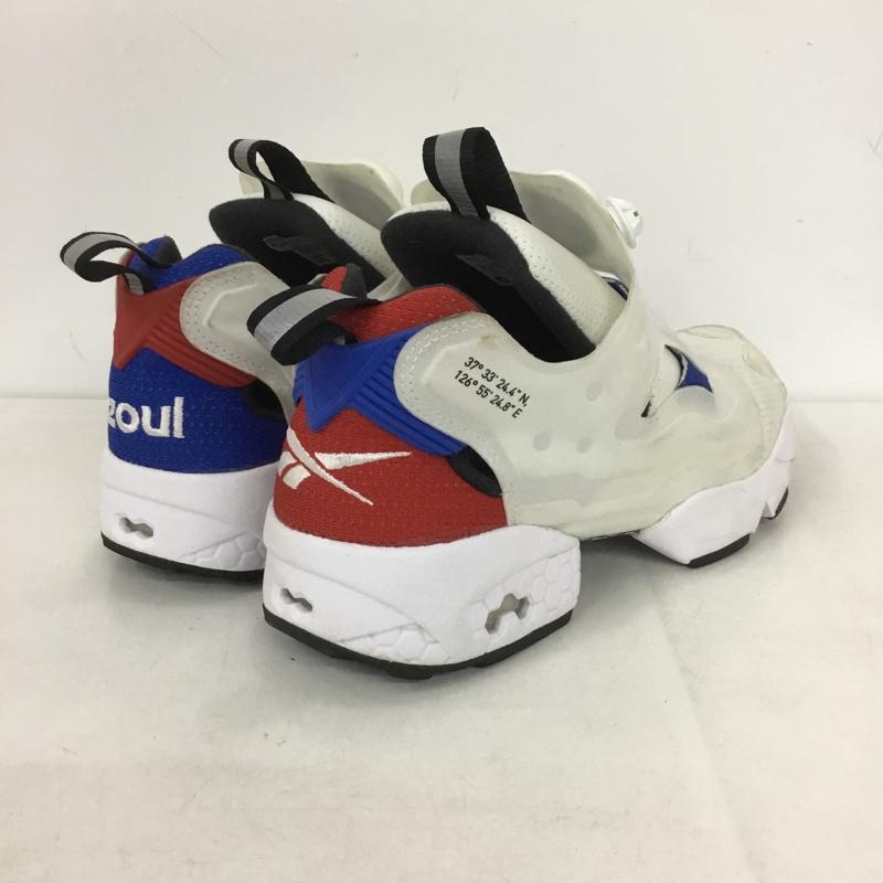 リーボック Reebok スニーカー スニーカー FW4756 INSTAPUMP FURY CITY PACK SEOUL US4.5 US：4.5 ロゴ、文字 白 / ホワイト / X 青 / ブルー / X 赤 / レッド /  レディース USED 古着 中古 10141035