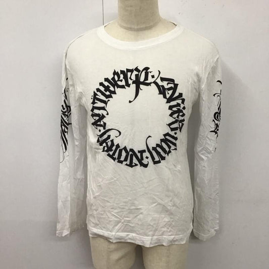ドリスヴァンノッテン DRIES VAN NOTEN Tシャツ 長袖 S プリント X ロゴ、文字 白 / ホワイト /  メンズ USED 古着 中古 10119742