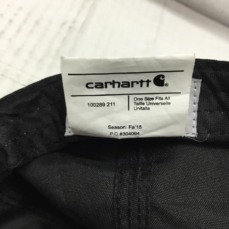 カーハート Carhartt 帽子 キャップ 100289 211 ロゴ、文字 黒 / ブラック /  メンズ USED 古着 中古 10107915